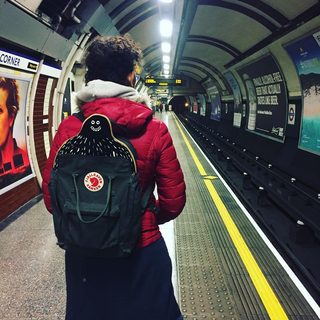 A Lyle held up in front of Hyde Park Corner