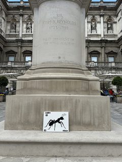 An ant left in a public place, the Royal Academy