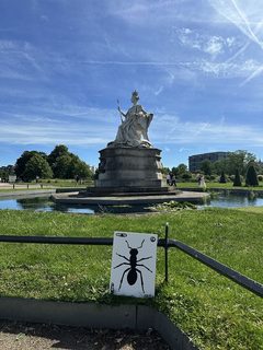 An ant left in a public place, Kensington Gardens
