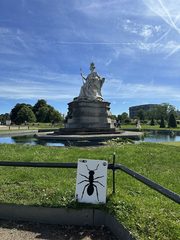 An ant left in a public place, Kensington Gardens