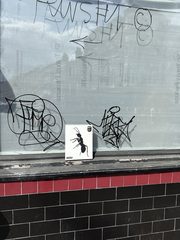 An ant left in a public place, Brick Lane