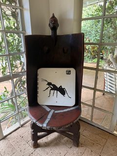 An ant left in a public place