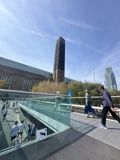 An ant left in a public place, the South Bank