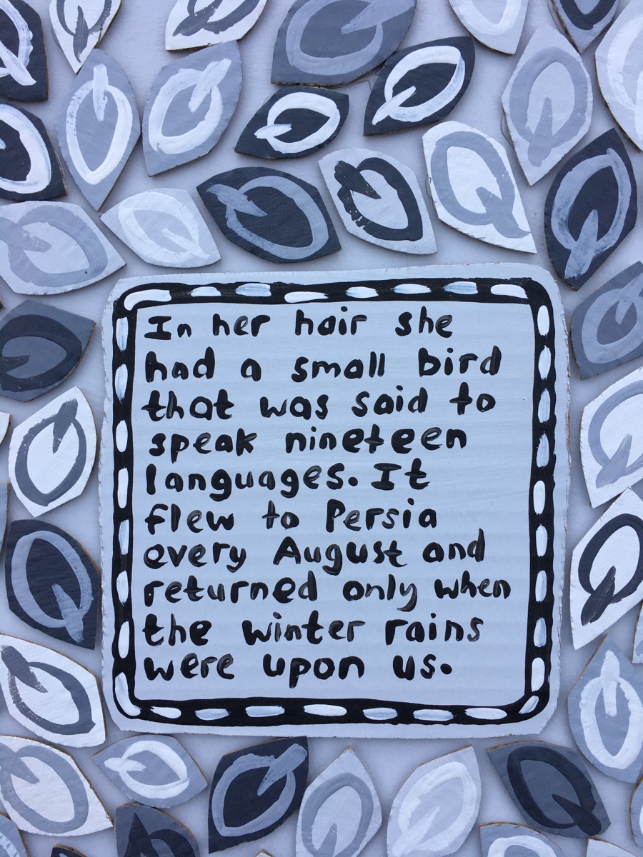 [227] In her hair she had a small bird...